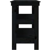  Delovna miza črna 110,5x50x80 cm trdna borovina, (20751391) | Shoptok.si