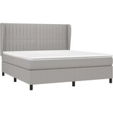  Krevet box spring s madracem svjetlosiva 160x200 cm tkanina | shoptok.hr