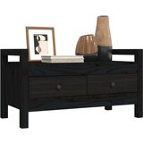  Klop za predsobo črna 80x40x43 cm trdna borovina, (20766945) | Shoptok.si