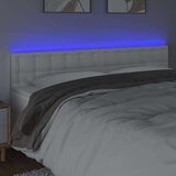  Uzglavlje bijelo 200 x 5 x 78/88 cm od umjetne kože | shoptok.hr