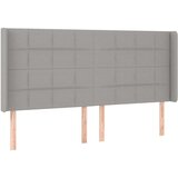 Uzglavlje svjetlosivo 203 x 16 x 118/128 cm od tkanine | shoptok.hr