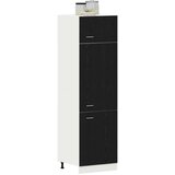  Ormar za hladnjak u crnoj hrastovini - 60x57x207 cm | shoptok.hr