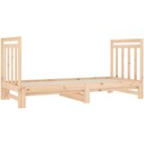  Dnevni ležaj na izvlačenje 2 x (90x190) cm od masivne borovine | shoptok.hr