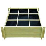 Visoka greda impregnirana borovina 120x120x40 cm, (20618580) | Shoptok.si