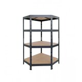 Ar storage polica metalna ugaona čaura kačenje 4 nivoa mdf 180x90x90x45