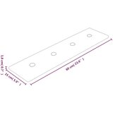  Zidne ploče od umjetne kože 12 kom smeđe 60 x 15 cm 1 08 m² | shoptok.hr