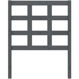  Uzglavlje za krevet sivo 80 5 x 4 x 100 cm od masivne borovine | shoptok.hr