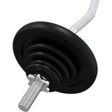  Komplet uteži 30 kg lito železo in kromirano jeklo, (20776568) | Shoptok.si