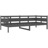  Dnevni ležaj od masivne borovine sivi 90 x 200 cm | shoptok.hr