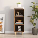  Komoda rjavi hrast 34,5x32,5x90 cm konstruiran les, (20654774) | Shoptok.si