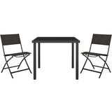  3-dijelni vanjski blagovaonski set čelični | shoptok.hr