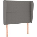  Uzglavlje s ušima tamnosivi 103x23x118/128 cm od tkanine | shoptok.hr