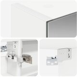  Kupaonski ormar s ogledalom Bijelo 40 x 10,5 x 60,5 cm | shoptok.hr