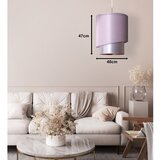  Duolla - Visilica na sajli PARIS 1xE27/15W/230V prečnik 40 cm ružičasta/srebrna/bakarna | Eponuda.com
