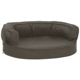 vidaXL ergonomski madrac za pse 60 x 42 cm tamnosivi izgled platna | shoptok.hr
