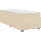  Krevetna konstrukcija s madracem Krema 80 x 200 cm tkanina | shoptok.hr