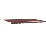 Tenda na automatsko uvlačenje s LED smeđa 600 x 300 cm | Eponuda.ba