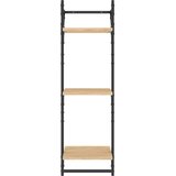  Zidne police 3 razine s prečkama 2kom hrasta sonome 30x25x100cm | shoptok.hr