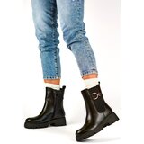 primohurt Black workers women's winter boots with a thick sole, black ankle boots with a zipper | shoptok.hr