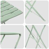  Sklopivi bistro set 3 pcs Morska pjena Čelik | shoptok.hr