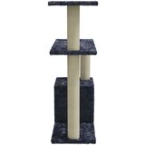 vidaXL Mačje drevo s praskalniki iz sisala temno sivo 70 cm | Shoptok.si