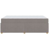 vidaXL Konstrukcija postelje z vzmetnico Taupe 120 x 200 cm blago | Shoptok.si
