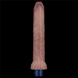 Lovetoy Real Softee Vibrating Dildo 10.5" Brown | Shoptok.si