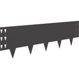  Ograda oko Travnjaka 30 pcs 100 x 30 cm Čelik Crna | shoptok.hr