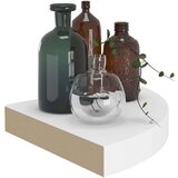 vidaXL Plutajuće kutne police 4 kom bijele 25 x 25 x 3,8 cm MDF | shoptok.hr