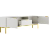 TV komoda AUSTIN 175 - bijela - zlatna | shoptok.hr