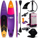 THUNDER Napihljiva SUP deska – 365 cm stabilna, 15 cm debela, komplet z veslom in sedežem (nosilnost 150 kg) ® SHARPE, (5000091550) | Shoptok.si