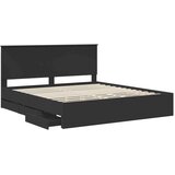  Konstrukcija postelje Črna 180 x 200 cm Inženirsko leseno, (5000121292) | Shoptok.si
