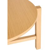 Hübsch Okrogle mizice v kompletu 2 ks v hrastovem dekorju v naravni barvi ø 68 cm Four – | Shoptok.si