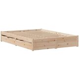 vidaXL Okvir kreveta bez madraca 120 x 190 cm od masivne borovine | shoptok.hr