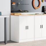  Garažni ormar za odlaganje bijeli 60x51x85 cm masivne borovine | shoptok.hr