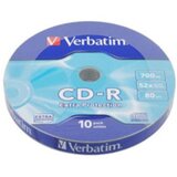  CD-R,VERBATIM, 700 MB,52X,spindle 10 kom EXTRA PRO.43437 | Eponuda.ba