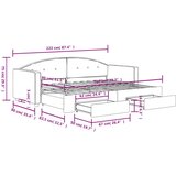 Dnevni krevet na razvlačenje tamnozeleni 80 x 200 cm baršunasti | shoptok.hr