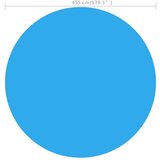  Plutajući Okrugli PE Solarni Pokrivač za Bazen 455 cm Plavi | shoptok.hr