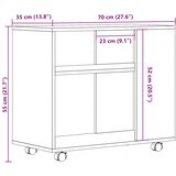  Pomoćni stol staro drvo 70x35x55 cm konstruirano drvo | shoptok.hr