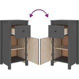  Komode 2 kom sive 40x35x80 cm od masivne borovine | shoptok.hr