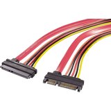 Renkforce Trdi disk\, tokovni podaljšek [1x SATA-Kombi-vtič 7+15pol. - 1x SATA-Kombi-vtičnica 7+15pol.] 0.20 m rdeč\, oranžen\, črne barve\, rumen (20428652) | Shoptok.si