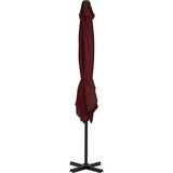  Konzolni vrtni suncobran s aluminijskim stupom 250x250 cm bordo | shoptok.hr