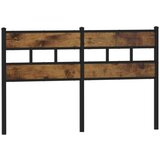  Posteljno vzglavje dimljeni hrast 150 cm železo/inženirski les, (21532664) | Shoptok.si