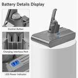 INORCO 21,6 V Zamenjajte adapter za baterije V8 + predfilter, zdruljive baterije V8 V8 Absolute V8 Animal Vacuum Cle, (21984555) | Shoptok.si