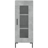  Komoda siva boja betona 34,5x34x90 cm od konstruiranog drva | shoptok.hr