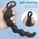 Sex HD Steven - Analni dildo s perlama (crni) | shoptok.hr