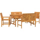  Set od 5 dijelova vrtne blagovaonice od masivnog drva akacije | shoptok.hr