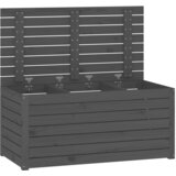  Vrtna kutija siva 101 x 50,5 x 46,5 cm od masivne borovine | shoptok.hr