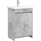 vidaXL Set namještaja za kupaonicu Betonska siva 81 x 40 x 84 5 cm - Betonska siva 81 x 40 x 84 5 cm | shoptok.hr