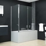 vidaXL Tuš kabina zložljiva ESG 120x68x130 cm Cene